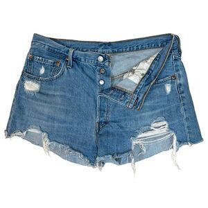 Levi's 501 Shorts Button Fly Cutoff